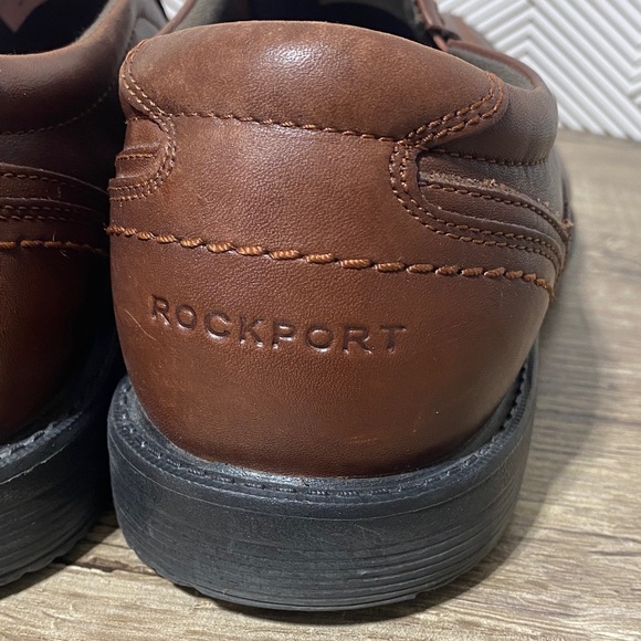 Rockport Men's Chestnut Leather Slip-Ons - Picture 6 of 9